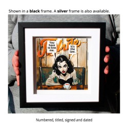 "You Have to Kiss Me." 3D Art Graphic