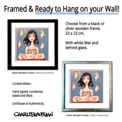 "Girl and Fish" 3D Grafik.