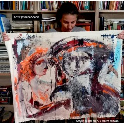 "Paris and Helen of Troy" Gemälde.