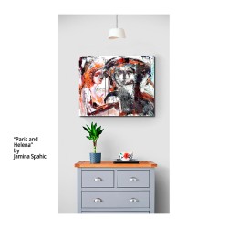 "Paris and Helen of Troy" Gemälde.