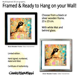 "The Happy Little Bird" 3D Art Graphic