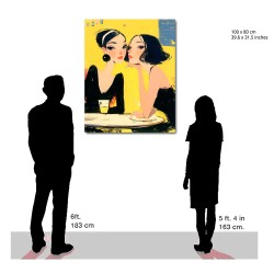 "Telling Secrets". Giclée Print on Canvas.