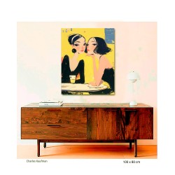 "Telling Secrets". Giclée Print on Canvas.