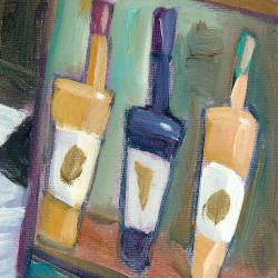 "Choosing the Wine" Giclée Print on Canvas