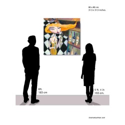 "Choosing the Wine" Giclée Print on Canvas