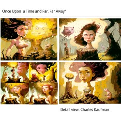 "Once Upon a Time, Far, Far Away" Giclée Print on Canvas