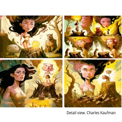 "Once Upon a Time, Far, Far Away" Giclée Print on Canvas