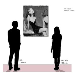 "The Artist's Muse". Giclee print on Canvas.