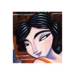 "Night Life" Giclée-Druck auf Leinwand