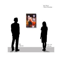 "Night Life" Giclée-Druck auf Leinwand