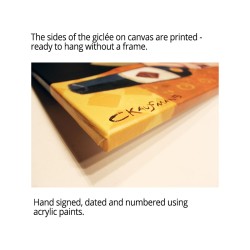 "Glass and a Bottle of Wine" Giclée-Druck auf Leinwand