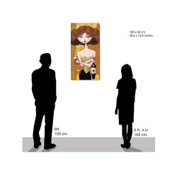 "Glass and a Bottle of Wine" Giclée-Druck auf Leinwand