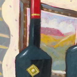 "Merlot, Zinfandel, Pinot Noir" Giclée-Druck auf Leinwand