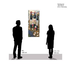 "Merlot, Zinfandel, Pinot Noir" Giclée-Druck auf Leinwand