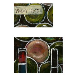 "Pinot Gris and Riesling" Giclée-Druck auf Leinwand