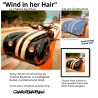"Wind in Her Hair" 3D Art Graphic