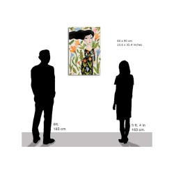 "Woman with Flowers" Gemälde.