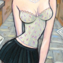 "Fashion Alley" Giclée-Druck auf Leinwand