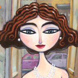 "Fashion Alley" Giclée-Druck auf Leinwand