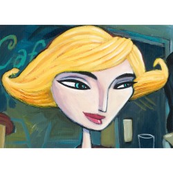 "An Evening in the Cafe" 3D Grafik.