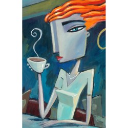 "An Evening in the Cafe" 3D Grafik.