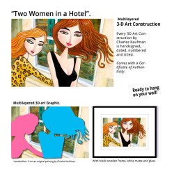 "Two Women in a Hotel"  3D Grafik.