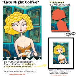 "Late Night Coffee" 3D Grafik.