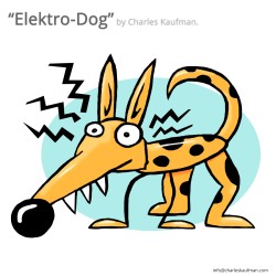 "Elektro-Dog" 3D Art Graphic