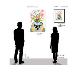 "Pink Flowers" 3D Art Graphic