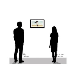 "Woman in a Field" 3D Art Graphic