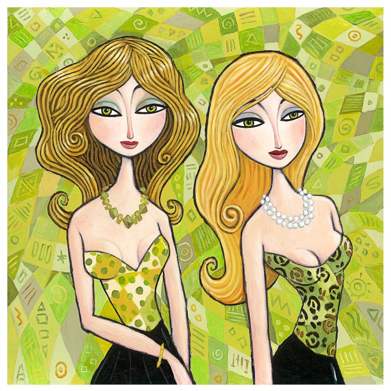 "Green and Blond" 3D Art Graphic