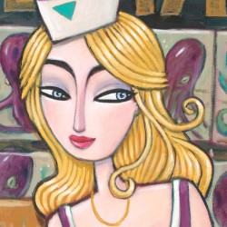 "Rent a Cephalopod". Giclée Print on Canvas.