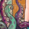 "Rent a Cephalopod". Giclée Print on Canvas.