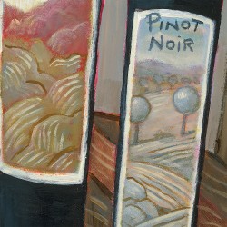 "Merlot, Zinfandel, Pinot Noir" 3D Grafik.