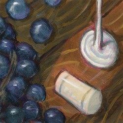 "Merlot, Zinfandel, Pinot Noir" 3D Grafik.