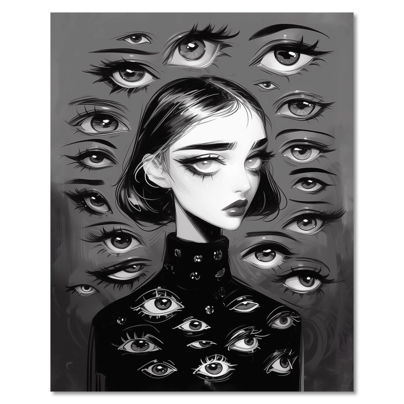 "The Eyes Have It". Giclée-Druck auf Leinwand.