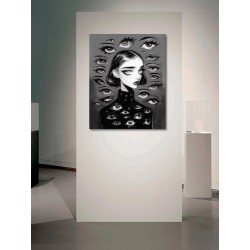 "The Eyes Have It". Giclée-Druck auf Leinwand.