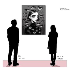 "The Eyes Have It". Giclée-Druck auf Leinwand.