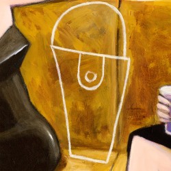 "Two Women Sitting on a Couch" Giclée-Druck auf Leinwand