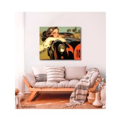 "Life in the Fast Lane". Giclée-Druck auf Leinwand