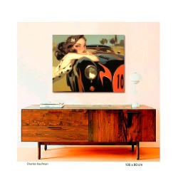 "Life in the Fast Lane". Giclée-Druck auf Leinwand