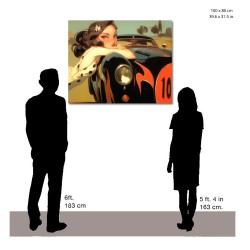 "Life in the Fast Lane". Giclée-Druck auf Leinwand