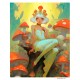 Giclée Print on Fine Art Paper: "The Red Mushroom Fairy Princess"