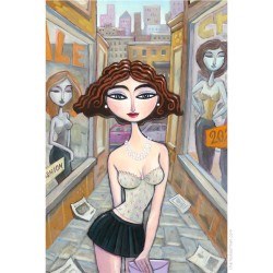 Giclée Print on Fine Art Paper: "Fashion Alley"