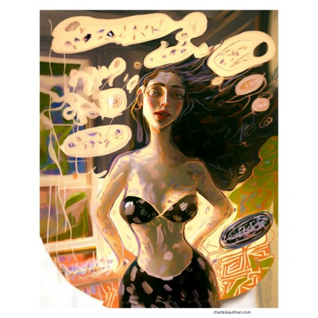 Giclée Print on Canvas: "A Matter of Overthinking"
